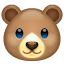 Лице на мечка емоджи U+1F43B