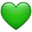 Зелено сърце Whatsapp U+1F49A