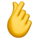 Символ на кръстосания показалец и палеца U+1FAF0