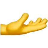 Ръка със символ на дланта нагоре U+1FAF4