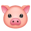 Свинска глава свинско лице U+1F437