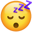 ZZZ спящо емоджи U+1F634