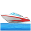 Високоскоростна моторна лодка емоджи U+1F6A4